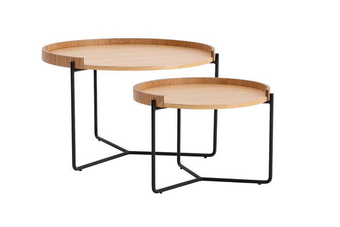 Hanah Home Mandy - Natural Juego de Mesas Nido Hanah Home Mandy - Natural Juego de Mesas Nido